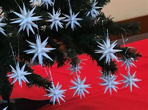 Moravian Star Ornaments Christmas Keepsake 2 Wooden Etsy
