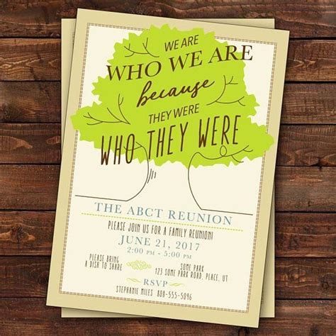 The following family reunion invitation templates are both for physical. Family Reunion Invitations Letter Inspirational Best 25 Family Reunion Invitations Ideas… in ...