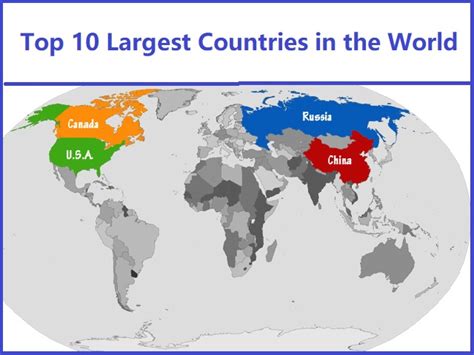 10 Largest Countries In The World