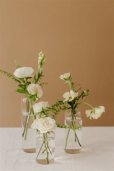 Bud Vases Meus Floral Wedding Centerpieces Wedding Vases Minimal