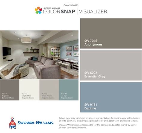 Ben Moore Colors Converted To Sherwin Williams Anonymous Sw 7046