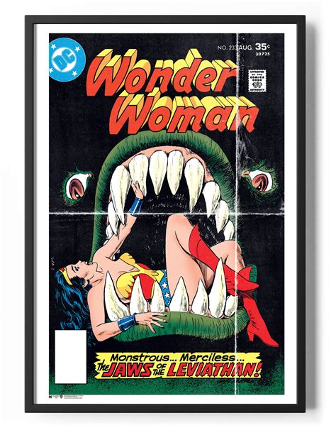 Wonder Woman Vintage Comic Book Cover Poster Justposters