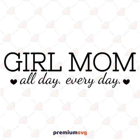 Girl Mom Svg Vector Premiumsvg