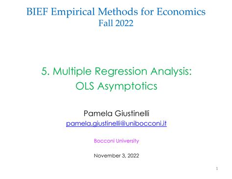 5 Multiple Reg Asymptotics Bief Empirical Methods For Economics Fall 2022 5 Multiple