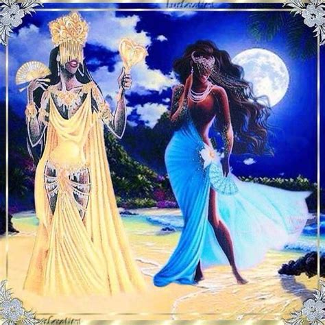 ochun y yemaya oshun y yemaya oshun goddess oh my goddess black goddess goddess art black