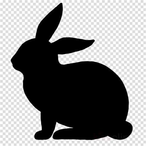 Easter Bunny Background Clipart Rabbit Illustration Silhouette