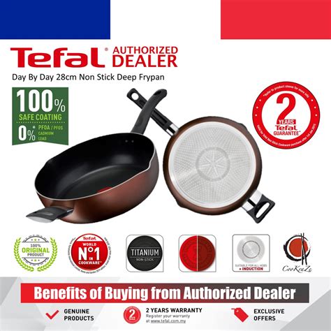 Tefal Day By Day 28cm Non Stick Deep Frypan G14366 G1436695 Induction
