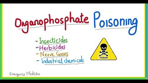 Organophosphate Poisoning Symptoms Emergency Management Youtube