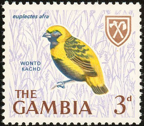 The Gambia Sparrows Old World Weavers Stamps Format Birds