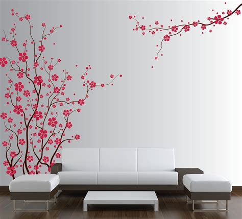 Wall Art Cherry Blossom Tree Wall Painting Cherry Blossom Tree Art