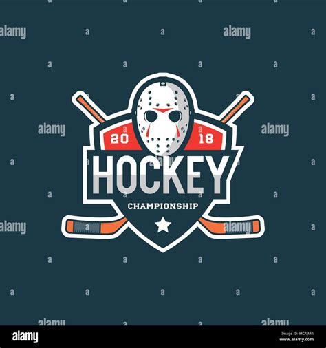 Hockey Logo Sport Emblem Vector Illustration Stock Vector Image And Art