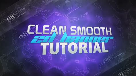 Photoshop Tutorial Smooth Clean 2d Banner Tutorial Youtube