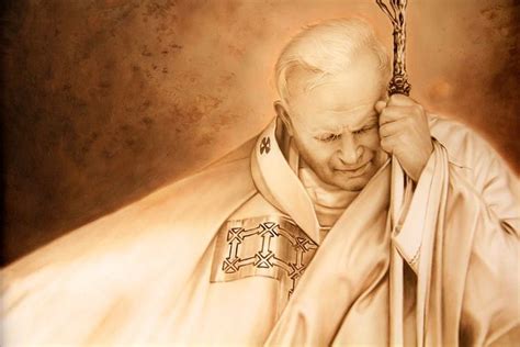 Amazing Painting Of The Late Pope John Paul Ii John Paul Ii Pope