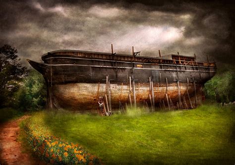 Boat The Construction Of Noahs Ark Photograph By Mike Savad