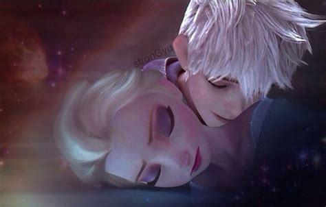 Jack And Elsa Sleeping Elsa And Jack Frost Photo 36841000 Fanpop