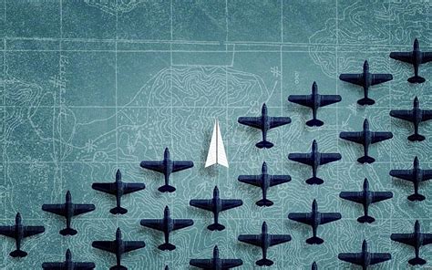 Hd Wallpaper Digital Art Minimalism Aircraft Paper Planes Map Airplane