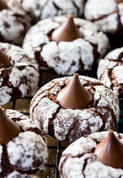 Chocolate Thumbprint Cookies With Hersheys Kisses Simplemost