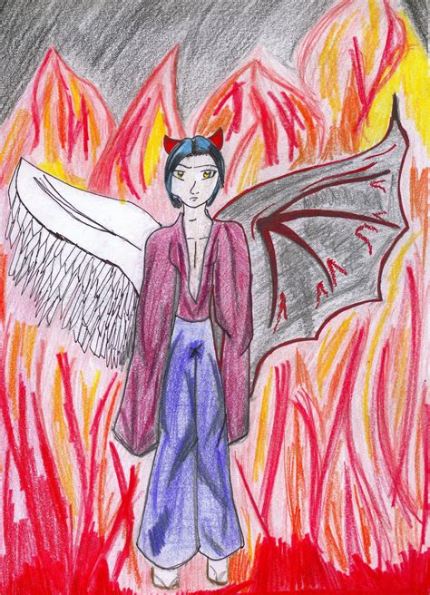 Anime Half Angel Half Devil By Ridegmuve On Deviantart