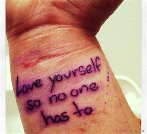 Maybe you would like to learn more about one of these? 18 Cool Love Yourself Tattoos On Wrist
