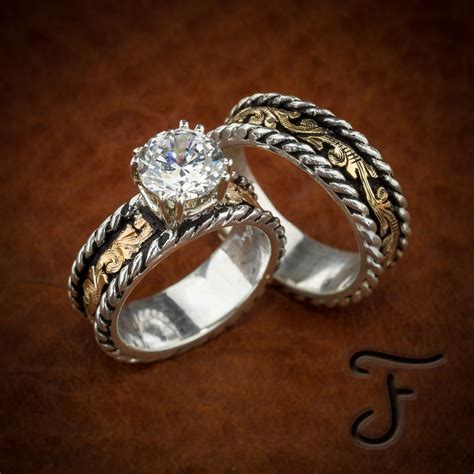 R 15b And R 7b Western Wedding Rings Custom Wedding Rings Wedding Rings