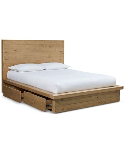10 best king platform beds of june 2021. Abilene Solid Pine Storage California King Platform Bed ...