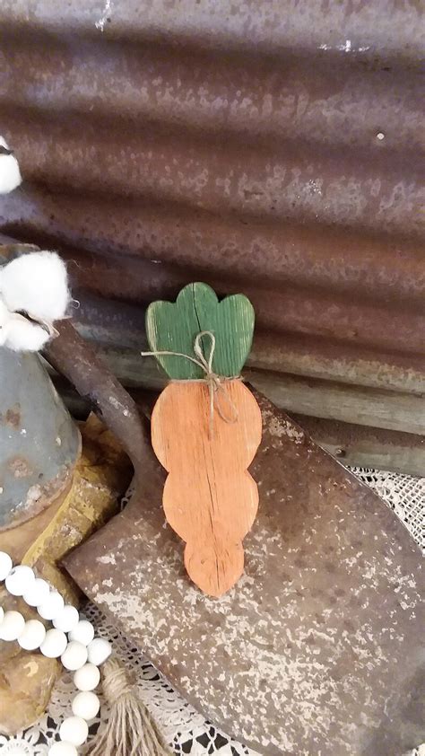 Lbf Rustic Wood Carrots Rustic Easter Decor Carrot Bowl Etsy