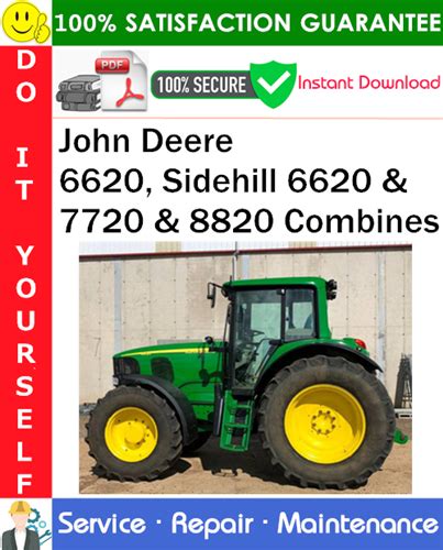 John Deere 6620 Sidehill 6620 And 7720 And 8820 Combines Service Repair