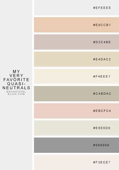 Neutral Colour Palette Hex Codes You Can Use A Quick Reference Table To Choose From Among The