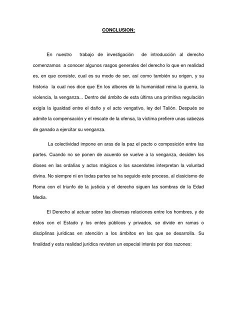 Ejemplo De Conclusion De Un Trabajo De Investigacion Colección De Ejemplo
