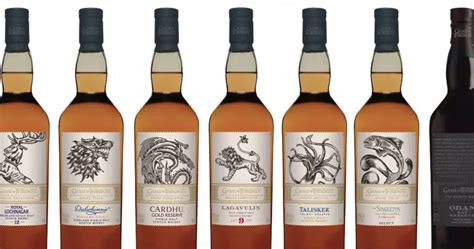 8 bouteilles de whisky écossais en édition limitée Game Of Thrones