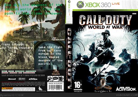 Call Of Duty World At War Xbox 360 Box Art Cover By Sammo10