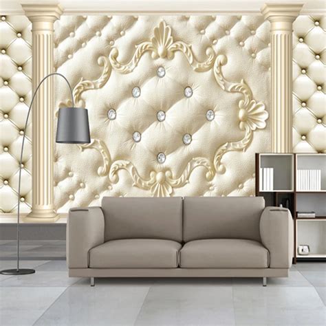 Luxury Rhinestone Classic Photo Wall Paper Home Decor Wallpaper 3d