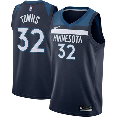 Karl Anthony Towns Minnesota Timberwolves Nike Swingman Jersey Navy