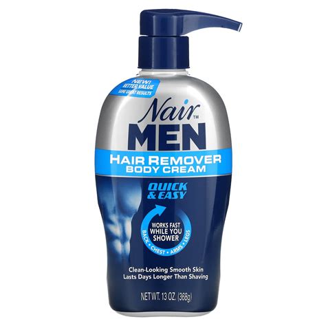Nair For Men Hair Remover Body Cream Back Chest Arms And Legs Oz G