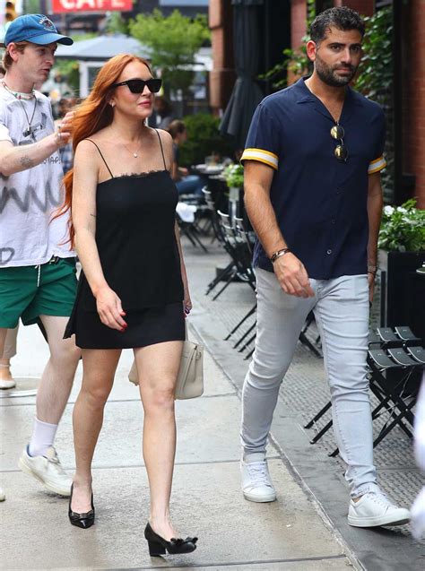 Lindsay Lohan Husband Bader Shammas Step Out In Nyc Photos