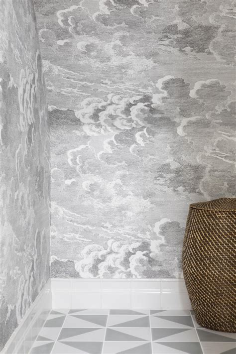 Fornasetti Nuvolette Wallpaper Bathroom Cloud Wallpaper Fornasetti