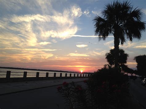 Charleston Sunset On The Battery Outdoor Great Places Favorite Places