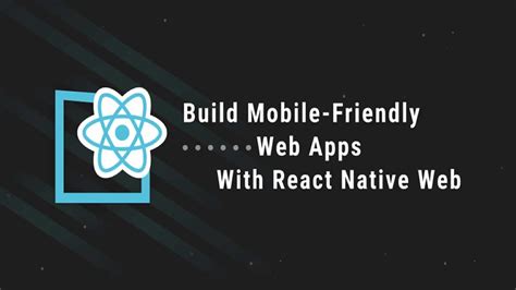 There are some other javascript libraries for building mobile apps like ionic or phonegap. Build Mobile-Friendly Web Apps with React Native Web