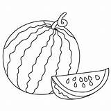 Semangka Mewarnai Sketsa Melancia Inteira Prontas Kumpulan Soloinfantil Atividades Fruta sketch template