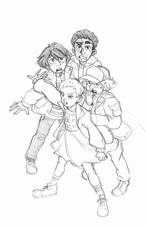 Coloriage lequel choisir choix choisir Coloriage Stranger Things