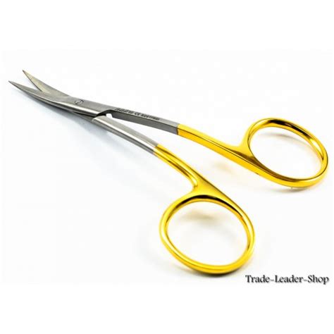 Tc Lagrange Scissors Curved 11 Cm Surgical Shears Gold Tissue Dental