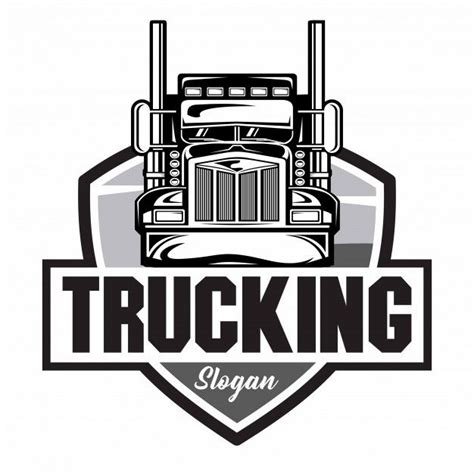 Premium Vector Trucking Company Logo Большие грузовики Грузовики
