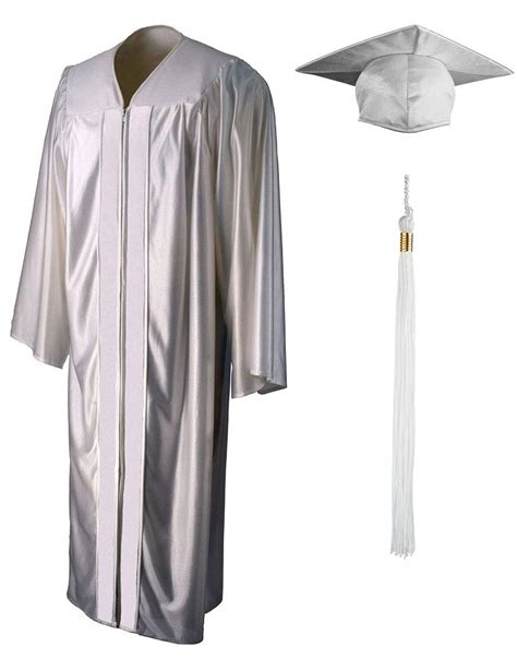 Buy Adult Shiny Graduation Gown Cap Tassel Set Graduation Cap And