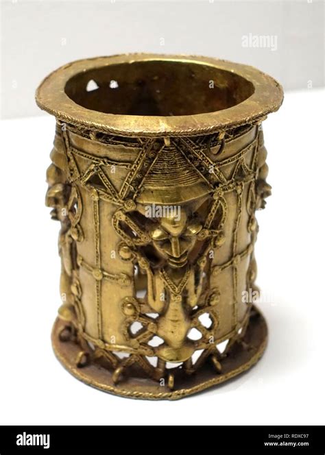 Arm Band Or Vessel Stand Ijebu Yoruba 19th Century Ad Brass