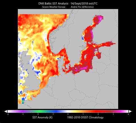 The Baltic Sea Is Up To 3 4 °c Warmer Than Average Right Now Severe Weather Europe