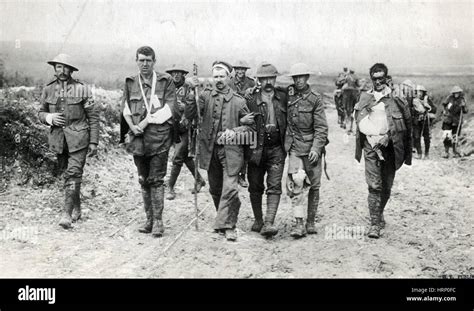 Wwi German Pows Battle Of The Somme 1916 Stock Photo 135093040 Alamy