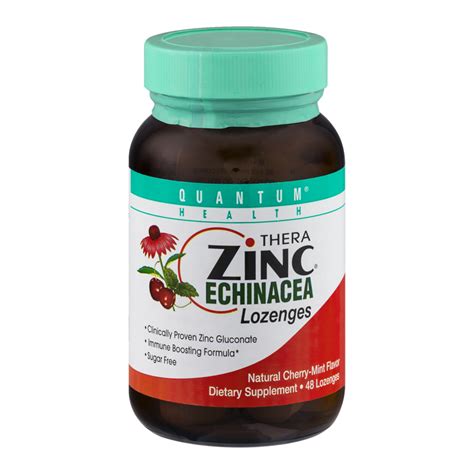 Quantum Health Quantum Thera Zinc Echinacea Lozenges Cherry Mint 48 Ct Shipt