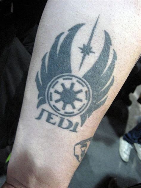 Getting a tattoo of the sith's symbol is the perfect way to include every character. Jedi Tattoo | tattoo ideas | Pinterest | Tattoos and body ...