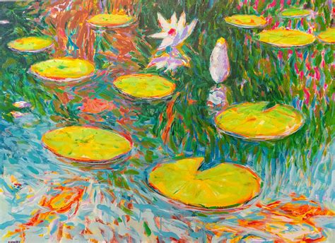 "Water-Lilies & Koi" - Mid-Century Abstraction, Jazz ...