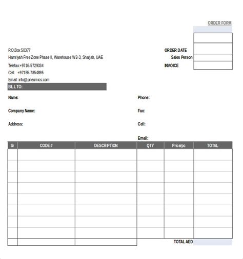 Then, after completing the work, the. Business Order Forms | charlotte clergy coalition